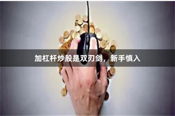 加杠杆炒股是双刃剑,新手慎入
